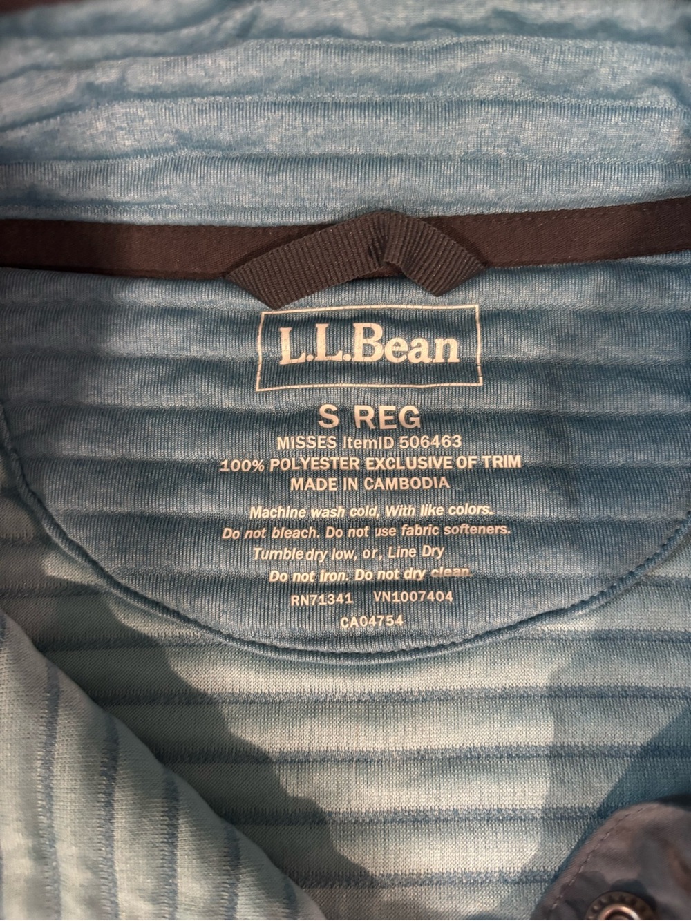 L.L.Bean Airlight Blue Pullover Womens Small - Picture 6 of 8